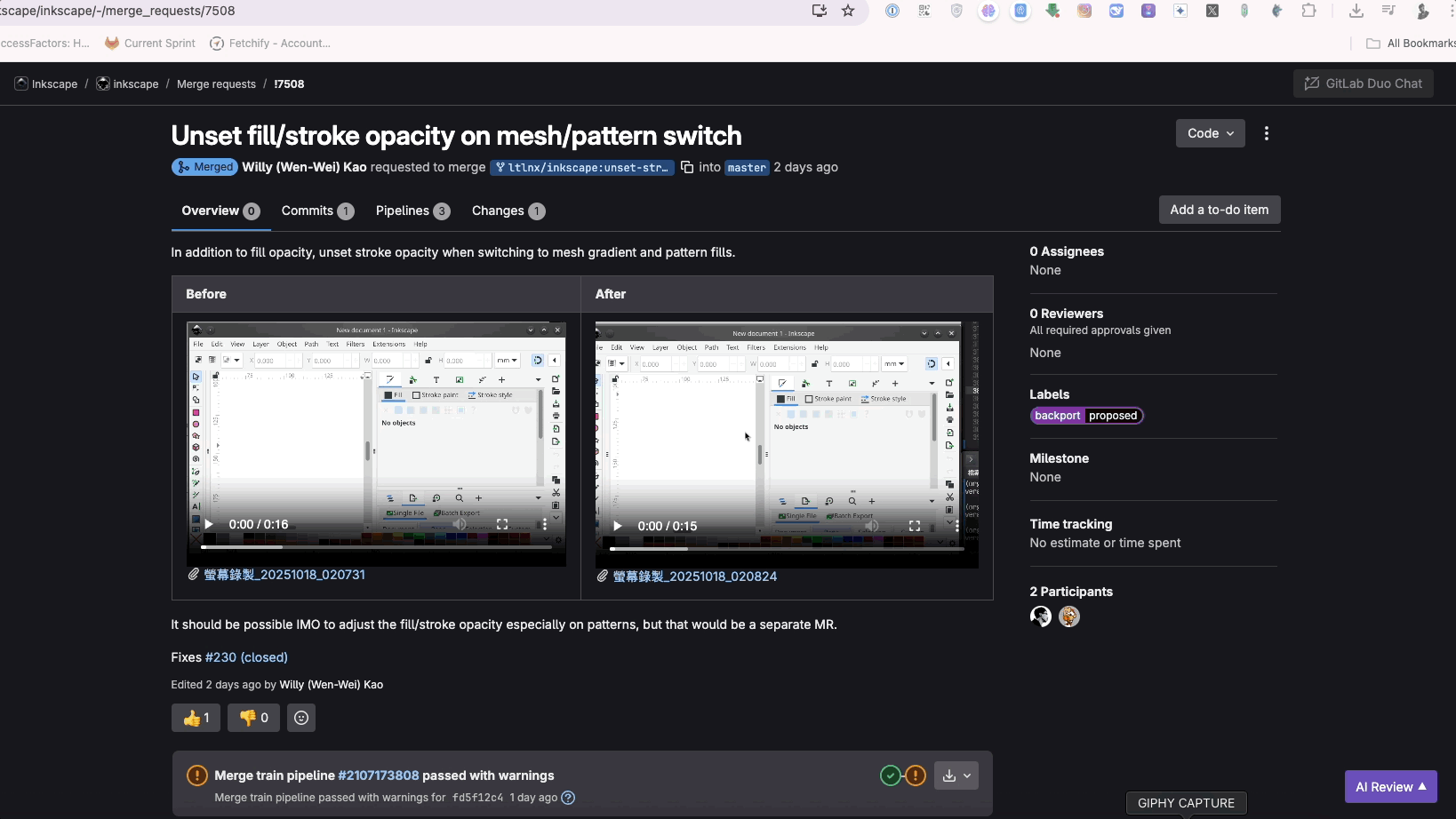 ThinkReview Demo - AI Code Review Process with Suggested Questions